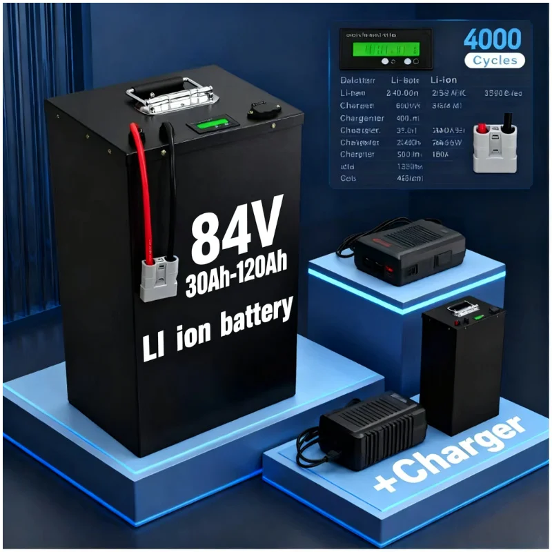 72V 40Ah Lifepo4 Battery Pack - Baterai Lithium Ion 84V 50Ah 30Ah