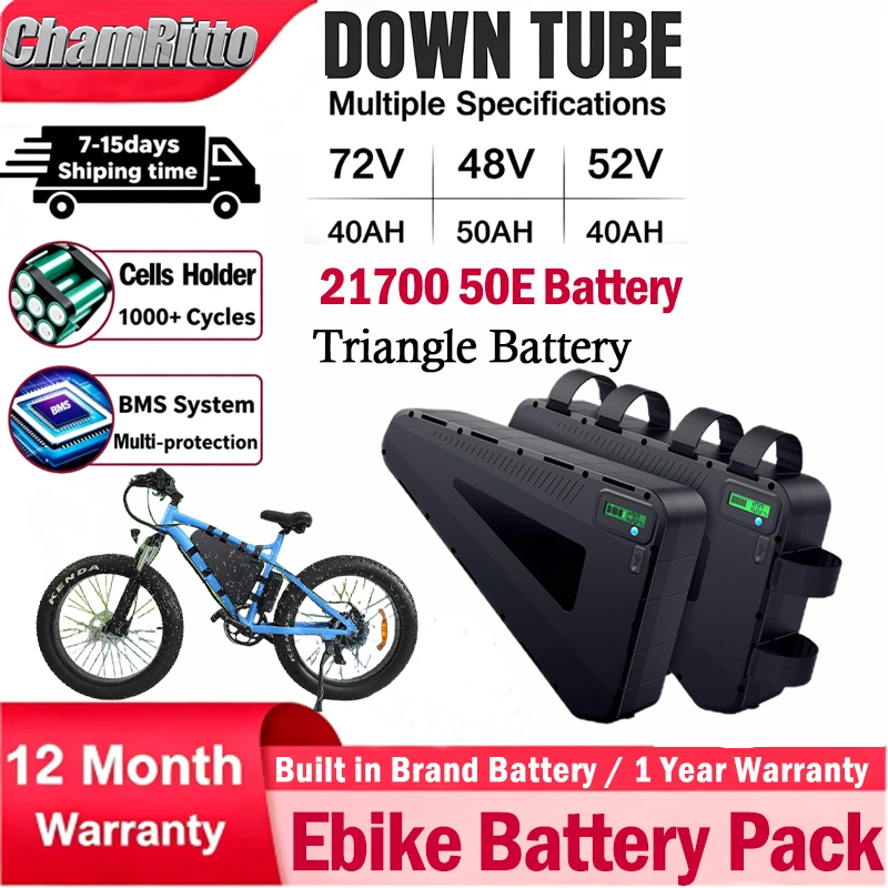 72V 50Ah 21700 Lithium Battery - Sepeda Listrik 60v 72v Baterai Triangle