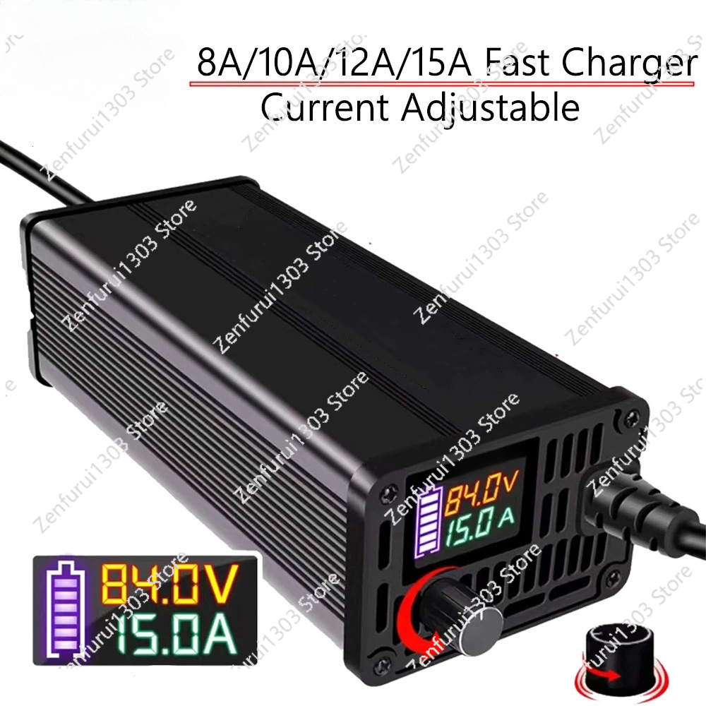 72V 15A Fast Charger - Pengisi Daya Baterai Lithium Li-ion Lifepo4