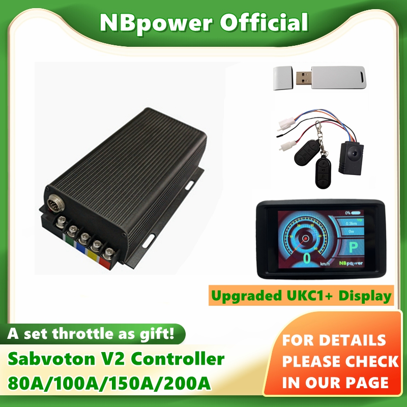 72V 100A Sabvoton Controller - Sabvoton(MQCON) V2 pengendali sepeda elektrik, e-bike