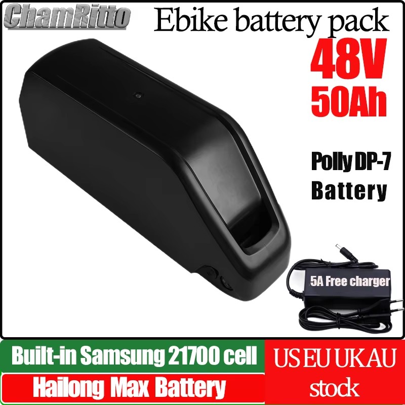 72V 50Ah 21700 Lithium Battery - Baterai E Bike Hailong Charmrider 48V