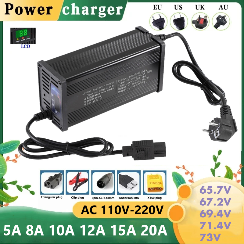 Pengisi Daya Baterai Pintar 60 - 84V 20A Smart Charger ulasan dan harga