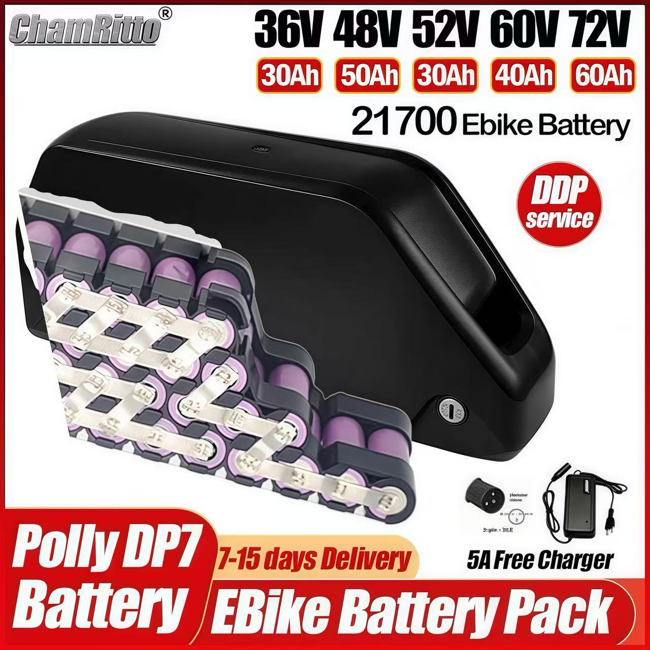 Sepeda Listrik Hailong 36v 48v - 72V 50Ah 21700 Lithium Battery ulasan dan harga