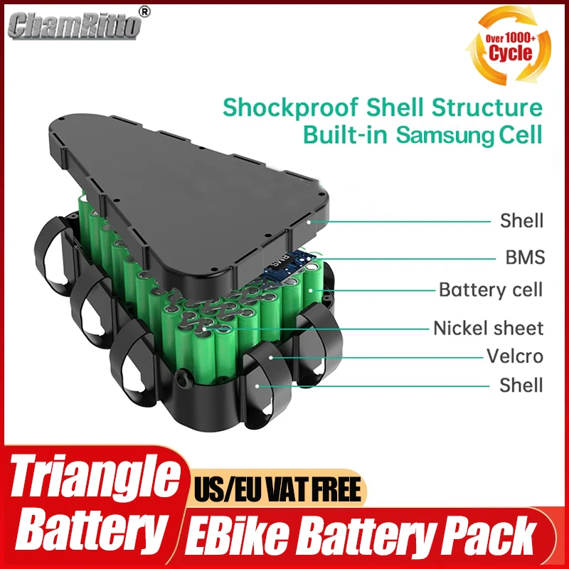 Baterai Segitiga Chamrider unt - 72V 50Ah 21700 Lithium Battery ulasan dan harga