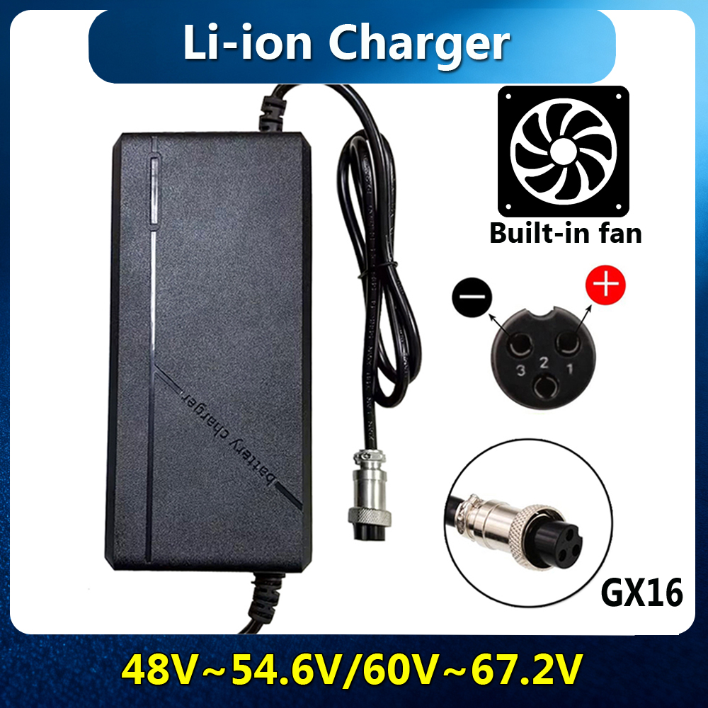 Pengisi Daya Li-ion 54.6V 67.2 - 84V 20A Smart Charger ulasan dan harga