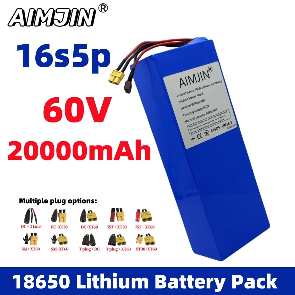 Paket Baterai Lithium 60V 20Ah - 60V 50Ah Electric Scooter Battery ulasan dan harga