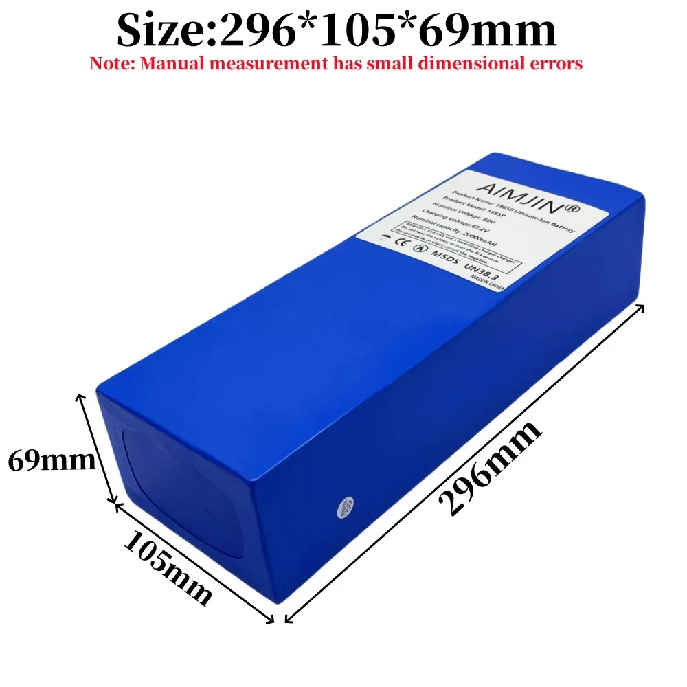 Paket Baterai Lithium 60V 20Ah - 60V 50Ah Electric Scooter Battery ulasan dan harga