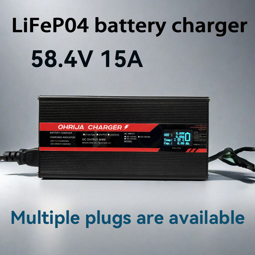 OHRIJA 58.4V 15A Pengisi Daya  - 84V 20A Smart Charger ulasan dan harga