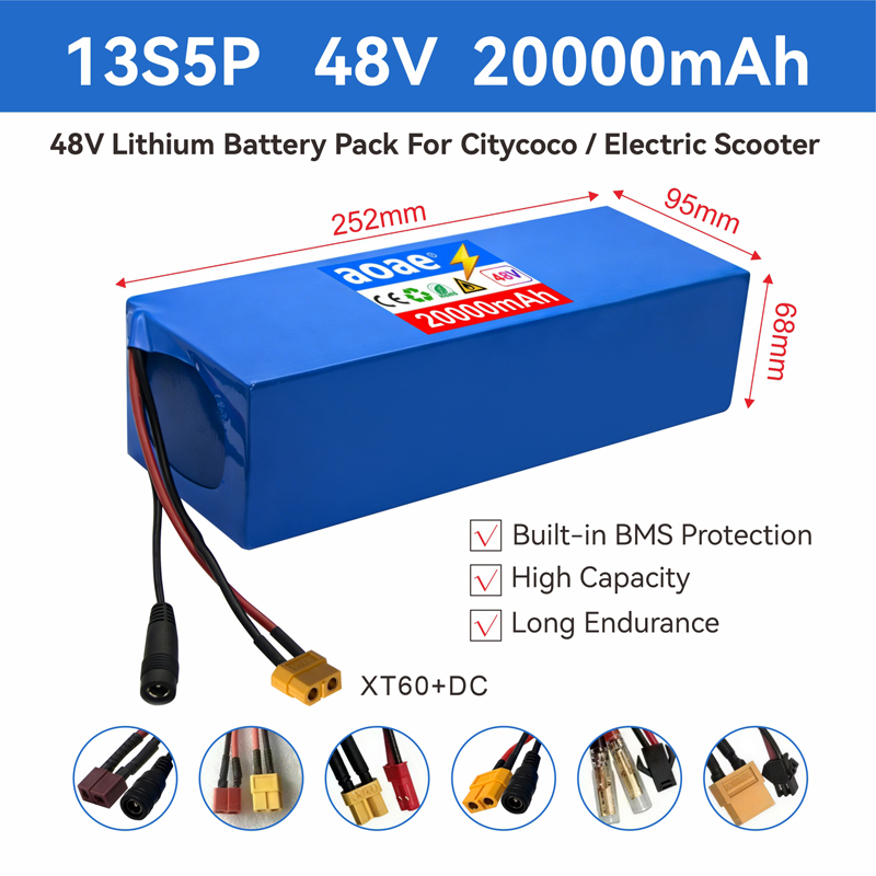 Baterai Skuter Listrik 48V 13S - 60V 50Ah Electric Scooter Battery ulasan dan harga