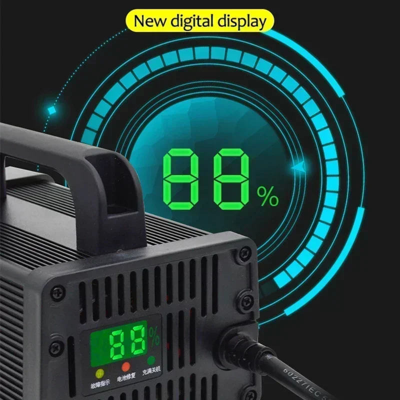 Pengisi daya baterai Lithium k - 72V 15A Fast Charger ulasan dan harga